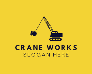 Wrecking Ball Crane logo