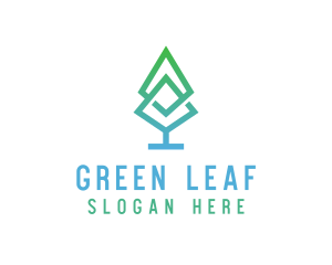 Pine Tree Leaf logo