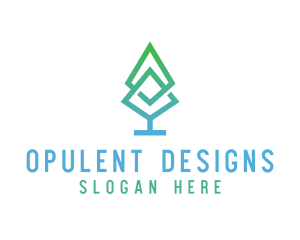 Pine Tree Leaf logo design