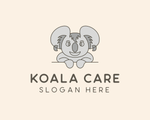 Cartoon Koala Toy logo design