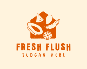 Tropical Fruit House logo design