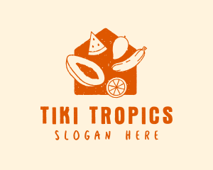 Tropical Fruit House logo design