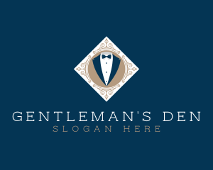 Gentleman Tuxedo Suit logo design