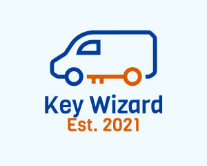 Van Key Locksmith logo design