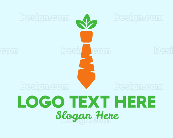 Carrot Veggie Necktie Logo