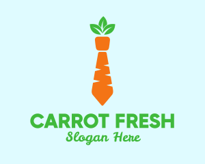 Carrot Veggie Necktie logo design