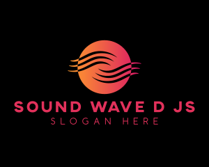 Sound Digital Audio Wave logo design