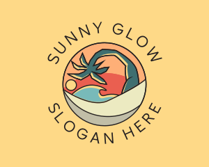 Colorful Summer Beach logo design