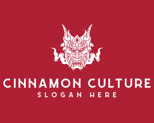 Cultural Demon Mask logo