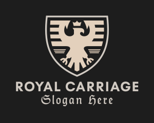 Royal Eagle Crown Shield logo design