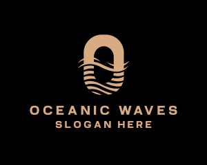 Ocean Wave Surf logo design