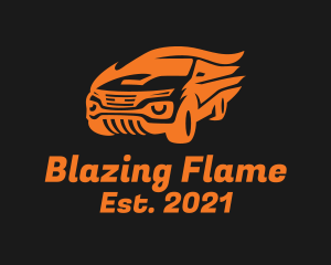 Fast Flame Car logo design