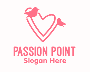 Pink Lover Birds logo