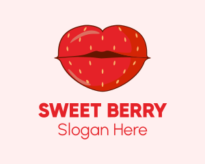 Red Strawberry Lips logo
