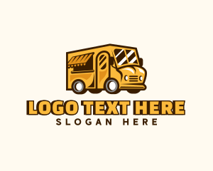 Fast Food Truck Vehicle logo
