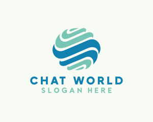 Global Wave Business logo design