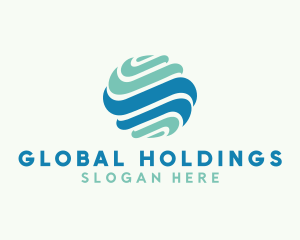 Global Wave Business logo design