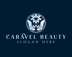 Beauty Floral Hand logo design