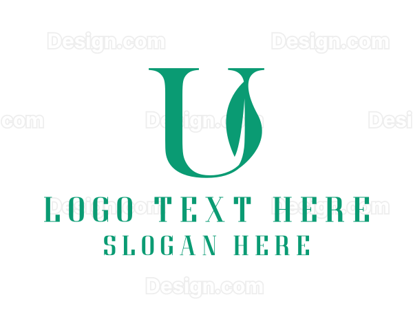 Green U Leaf Logo