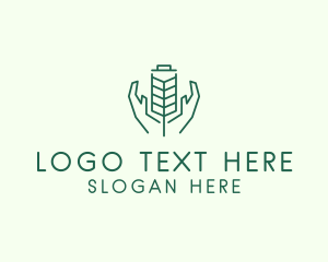 Wheat Farmer Hands logo