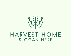 Wheat Farmer Hands logo