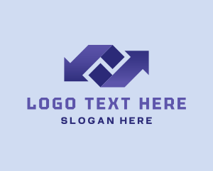 Modern - Modern Logistics Arrows logo design