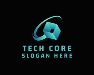 Tech Cube Programming logo design