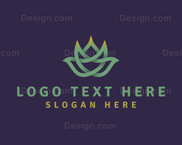 Natural Lotus Flower Logo