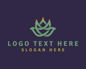 Natural Lotus Flower  logo