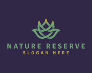 Natural Lotus Flower  logo design