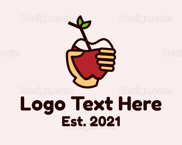 Hand Apple Juice Logo