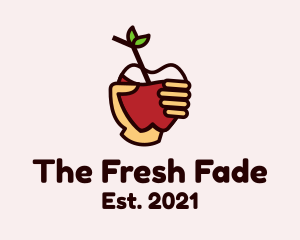 Hand Apple Juice logo design