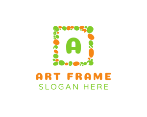 Pebble Square Frame logo design