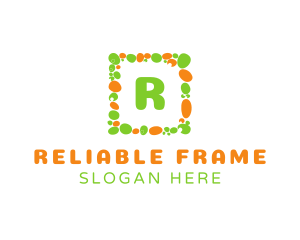 Pebble Square Frame logo design