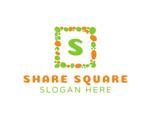 Pebble Square Frame logo design