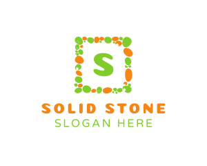 Pebble Square Frame logo design