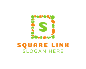 Pebble Square Frame logo design