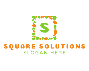 Pebble Square Frame logo design