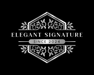 Elegant Ornamental Crest logo design