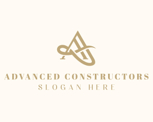 Luxury Boutique Letter A logo design