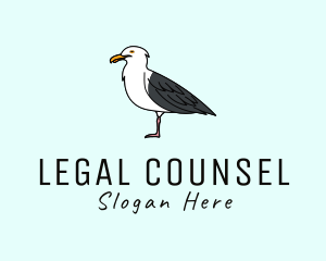 Seagull Bird Seaside Logo