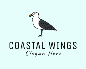 Seagull Bird Seaside logo