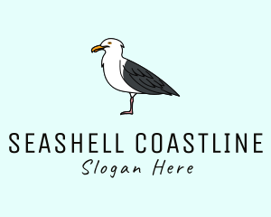 Seagull Bird Seaside logo