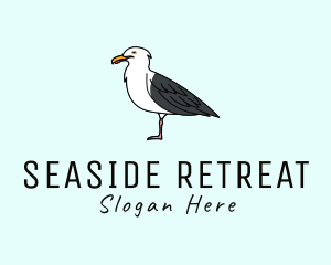 Seagull Bird Seaside logo