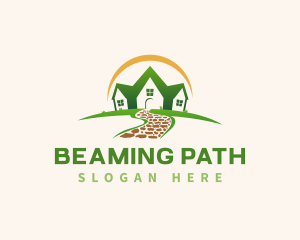 Landscaping House Path logo design