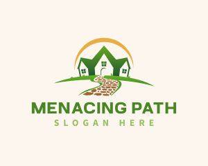 Landscaping House Path logo design