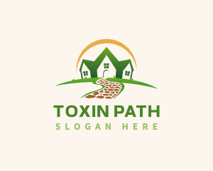 Landscaping House Path logo design