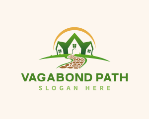 Landscaping House Path logo design