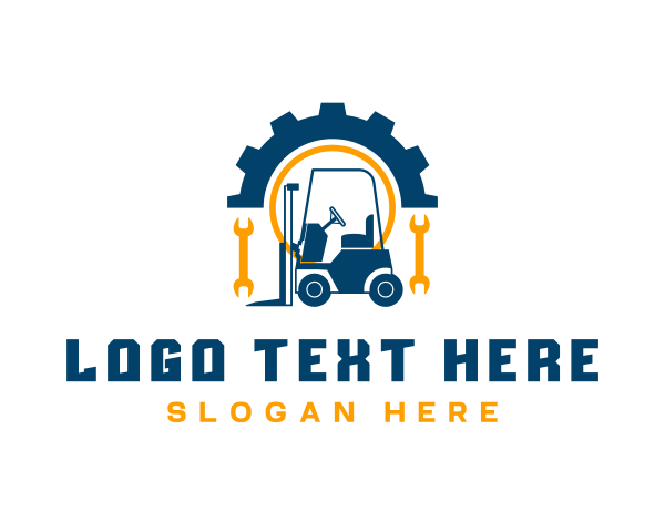 Forklift logo example 3