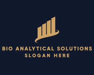 Analytics Growth Finance Chart logo design